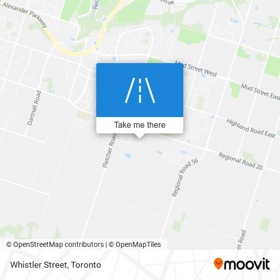 Whistler Street map