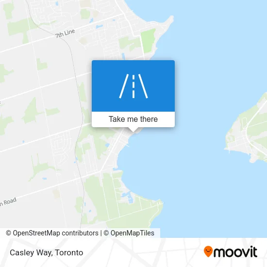 Casley Way map
