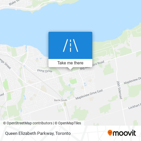 Queen Elizabeth Parkway map