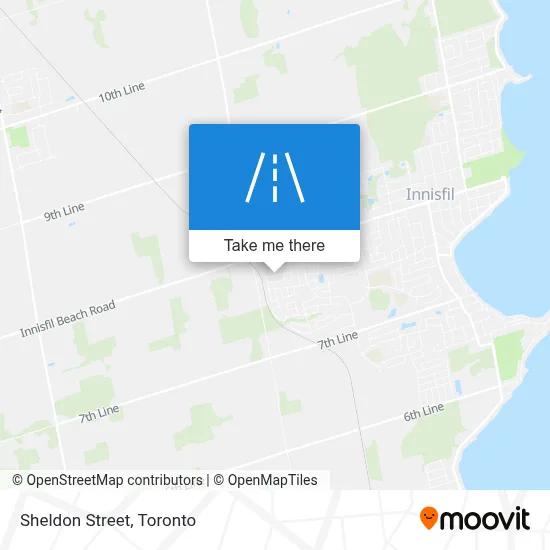 Sheldon Street map