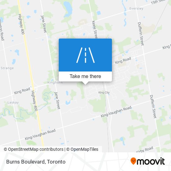 Burns Boulevard map