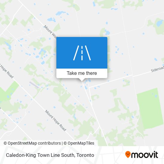 Caledon-King Town Line South map