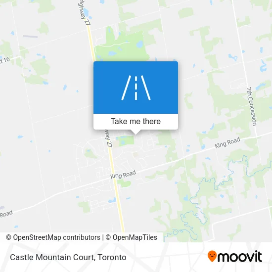 Castle Mountain Court map