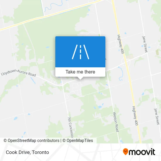 Cook Drive map