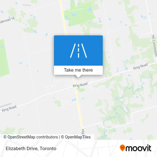 Elizabeth Drive map