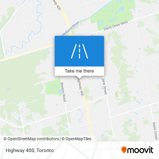 Highway 400 map