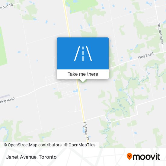 Janet Avenue map