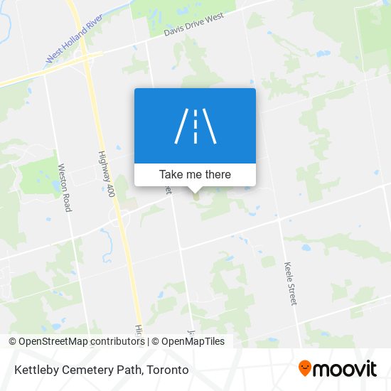 Kettleby Cemetery Path map