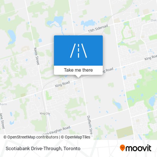 Scotiabank Drive-Through map