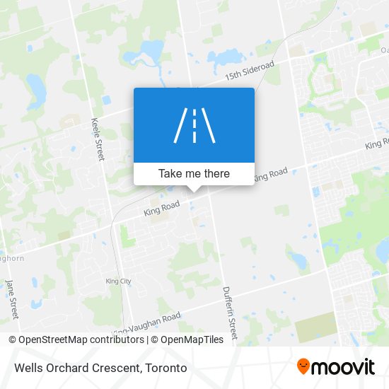 Wells Orchard Crescent map