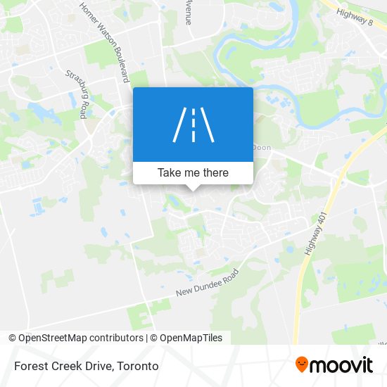 Forest Creek Drive map