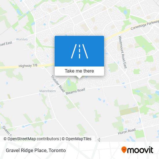 Gravel Ridge Place map