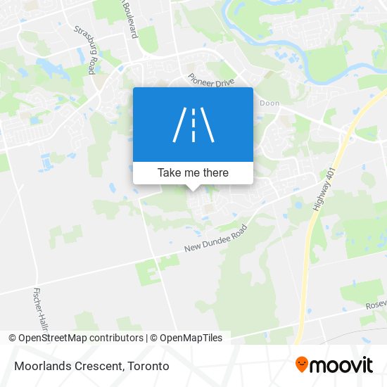 Moorlands Crescent map