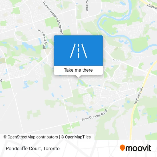 Pondcliffe Court map