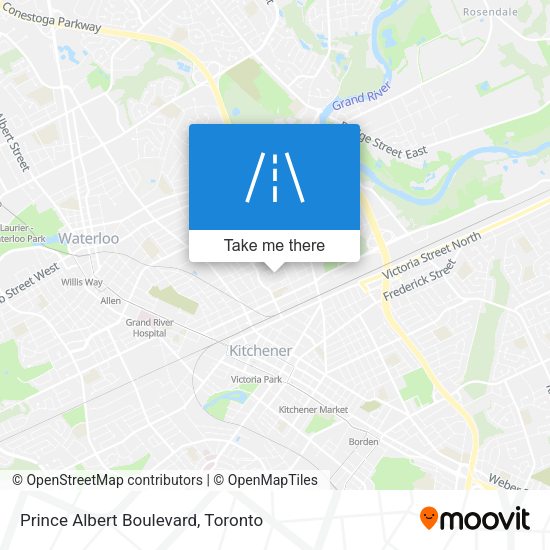Prince Albert Boulevard map