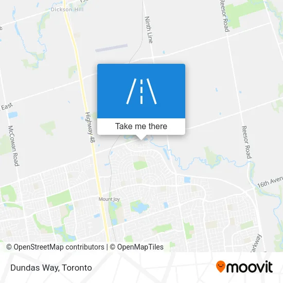 Dundas Way map