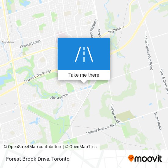 Forest Brook Drive map