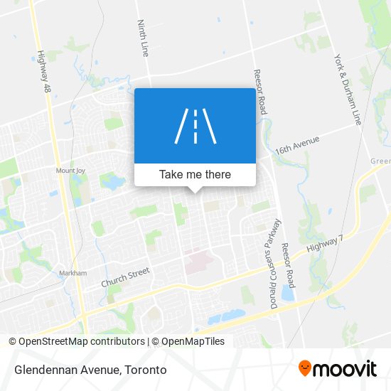 Glendennan Avenue map