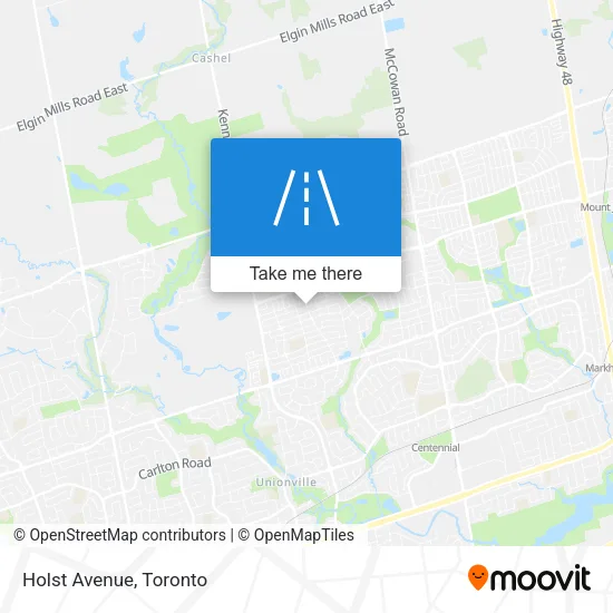 Holst Avenue map