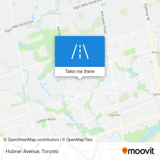 Hubner Avenue map