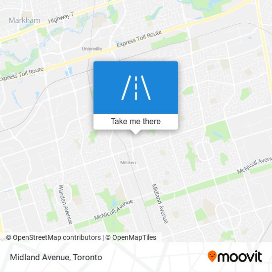 Midland Avenue map