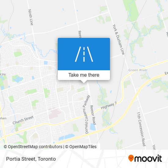 Portia Street map