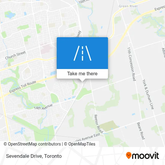 Sevendale Drive map