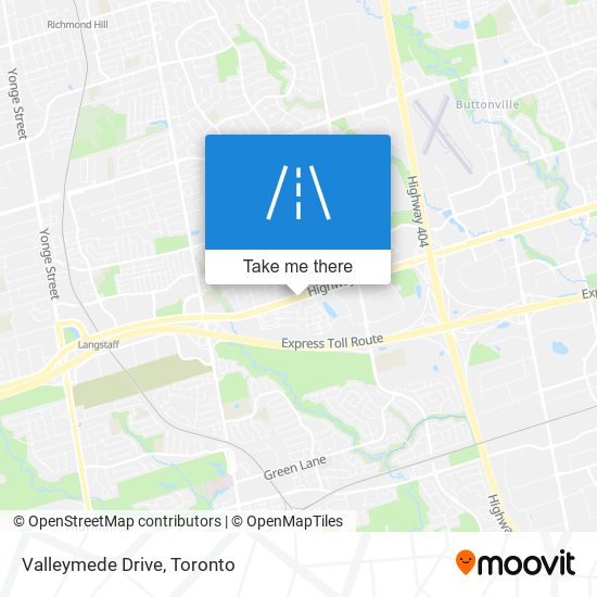 Valleymede Drive map