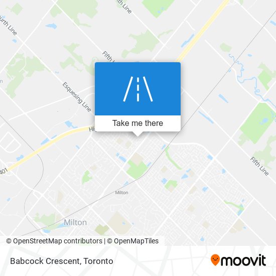 Babcock Crescent map