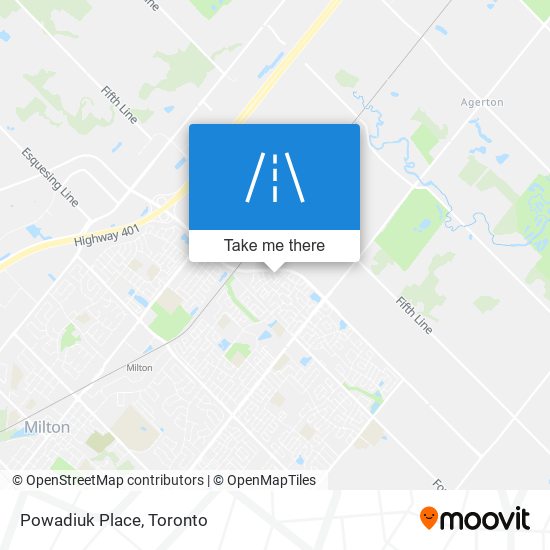 Powadiuk Place map