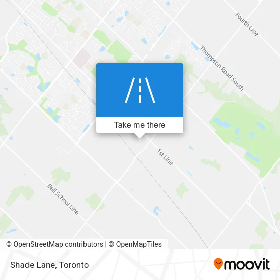 Shade Lane map