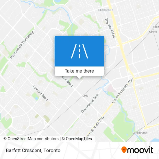 Barfett Crescent map
