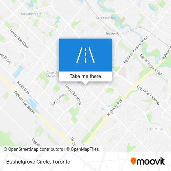 Bushelgrove Circle map