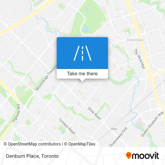 Denburn Place map