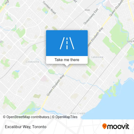 Excalibur Way map