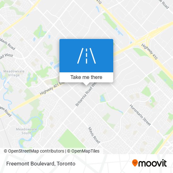 Freemont Boulevard map