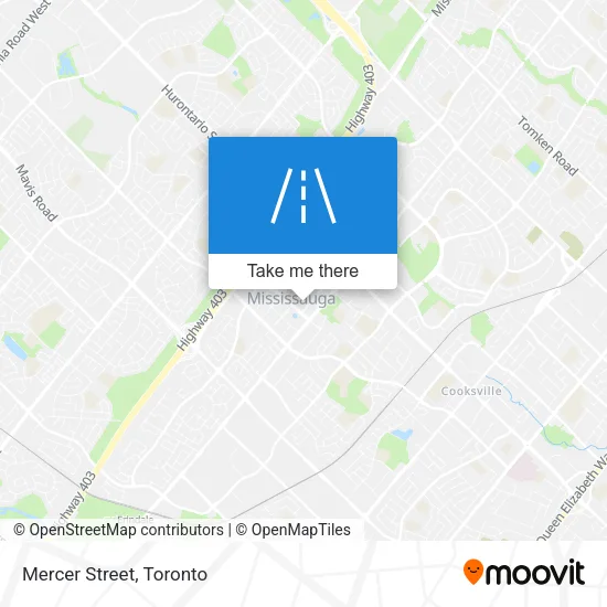 Mercer Street map