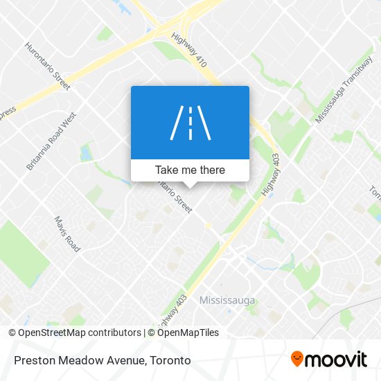 Preston Meadow Avenue plan