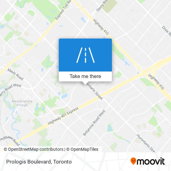 Prologis Boulevard map