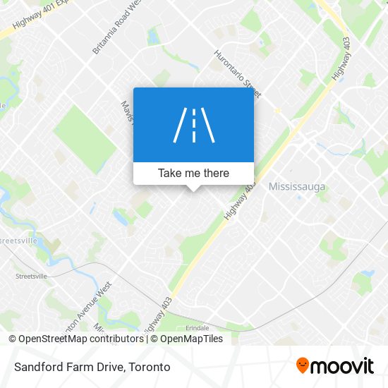 Sandford Farm Drive map