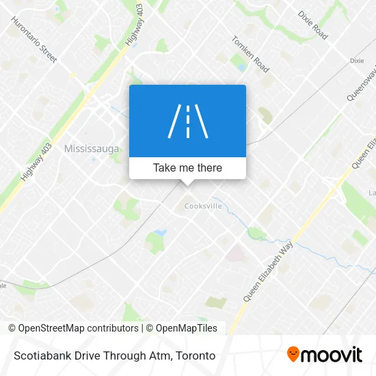 Scotiabank Drive Through Atm map