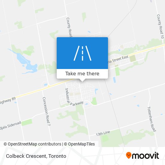 Colbeck Crescent map