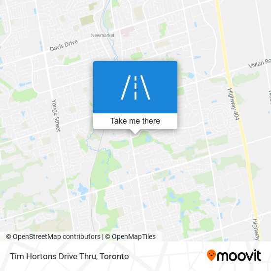 Tim Hortons Drive Thru plan