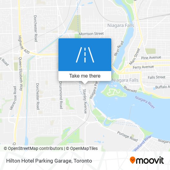 Hilton Hotel Parking Garage map