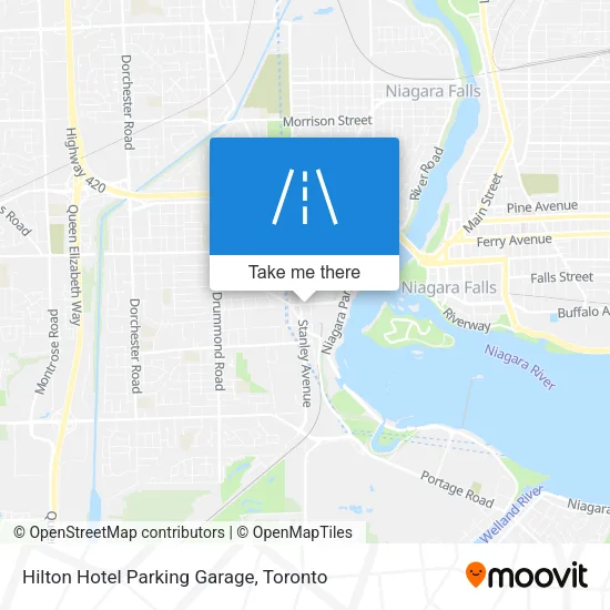 Hilton Hotel Parking Garage map