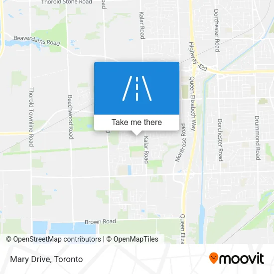 Mary Drive map