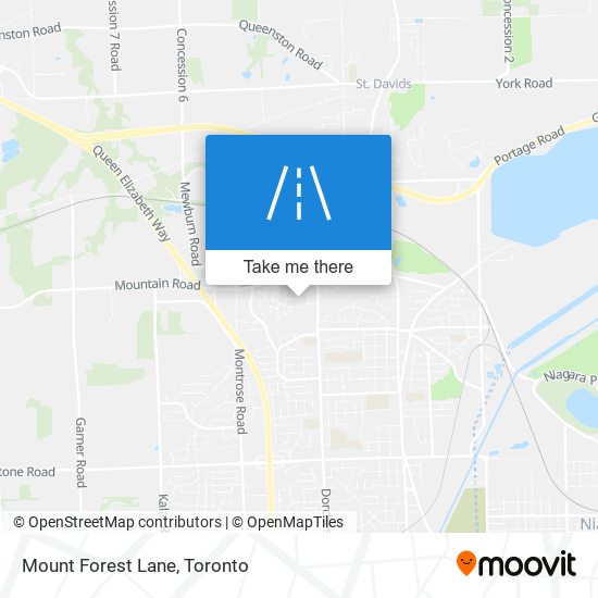 Mount Forest Lane map