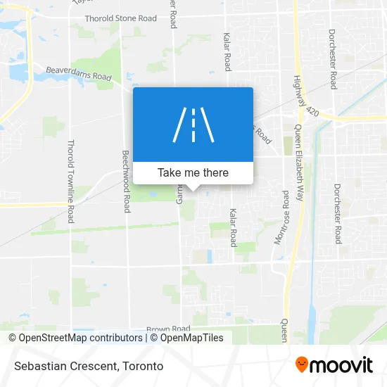 Sebastian Crescent map