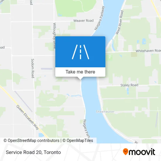 Service Road 20 map