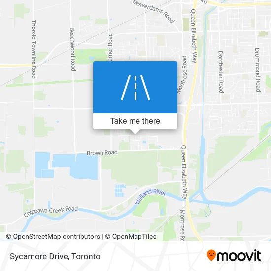 Sycamore Drive map